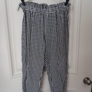 Gingham loose pant